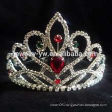 Beauty colored rhinestone pageant crown,sizes available